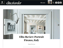 Tablet Screenshot of elitetraveler.com